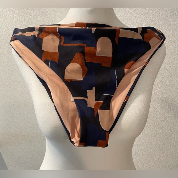 Brand New! Madewell Second Wave Classic Cheeky Bikini Bottom/Color Collage NWT - Picture 6 of 7